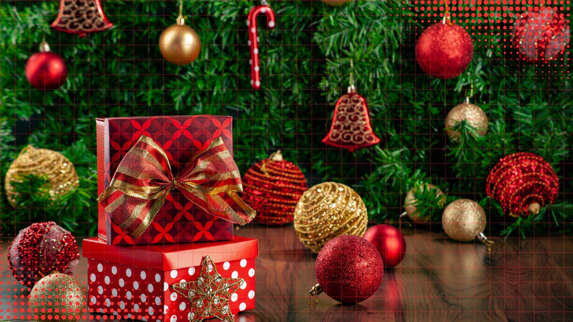 Nativity scene with warm candlelight